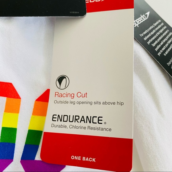 Speedo Rainbow Brights Pride Swimsuit One Piece - Picture 6 of 8